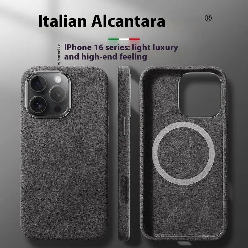 Suede Magnetic Leather Phone Case for United States CHF High Quality - All-inclusive in Various Colors united states