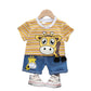 Suit Baby T-shirt Summer Cartoon Two Piece Set Clothes For Babies - Suit Up Your Baby in Summer Style and Giggles