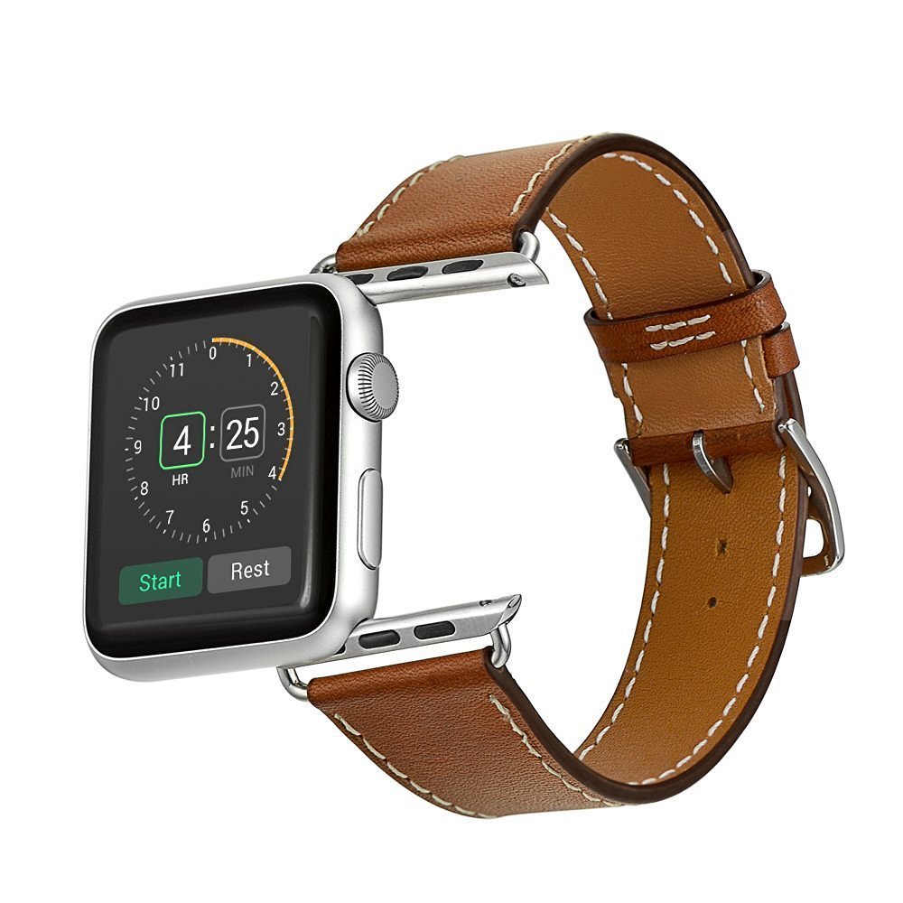 Suitable For Apple Watch Leather Strap Watch Bracelet Strap - Apple Watch Leather Strap in Various Colors