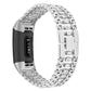 Suitable For Fitbit Charge3 Smart Watch Candy-shaped Metal Diamond-studded Bracelet Strap - fitbit charge3 smart watch