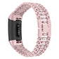 Suitable For Fitbit Charge3 Smart Watch Candy-shaped Metal Diamond-studded Bracelet Strap - fitbit charge3 smart watch