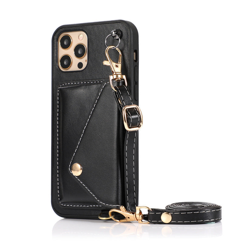 Suitable For Phone Case Leather Crossbody - Leather Crossbody with Raised Card Holder Options