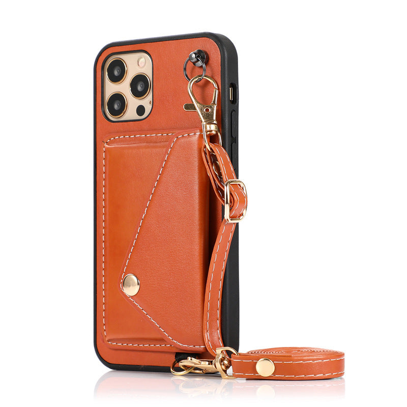 Suitable For Phone Case Leather Crossbody - Leather Crossbody with Raised Card Holder Options