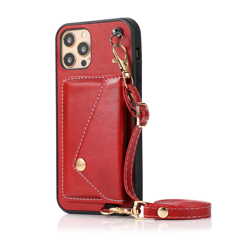 Suitable For Phone Case Leather Crossbody - Leather Crossbody with Raised Card Holder Options