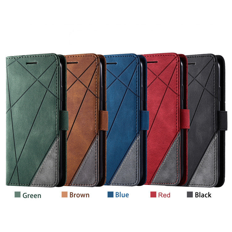 Samsung Mobile Phone Leather Case Clamshell Pu Business Stitching - for Export Only samsung mobile phone leather case