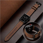 Suitable For Watch Leather Top Layer Cowhide Strap - Suitable For Watch Leather Strap for Apple Watch