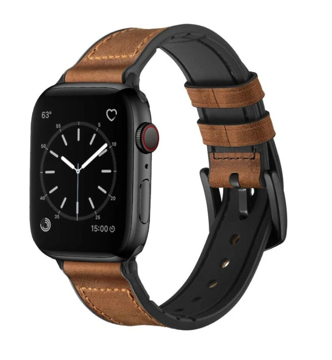 Suitable For Watch Leather Top Layer Cowhide Strap - Suitable For Watch Leather Strap for Apple Watch