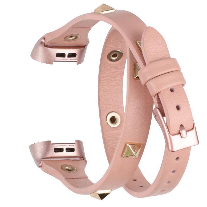 Suitable For Watch Rivet Leather Strap - Suitable For Watch Rivet Leather Strap in Pink Leopard