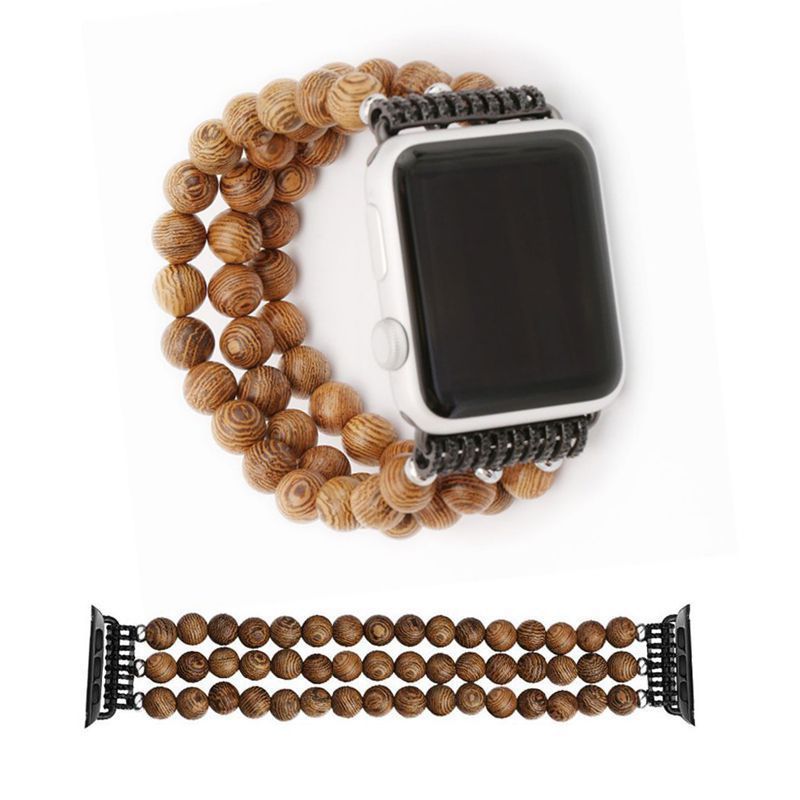 Suitable For Watch12345 Chicken Wing Wood Agate Strap - Log Natural Color Strap for Watch12345 Chicken Wing