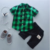 summer baby boys outfits sports - Green shirt