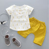 summer baby boys outfits sports - Yellow pants