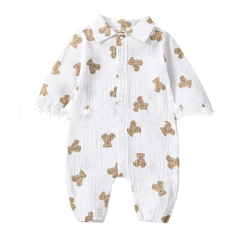 Summer Baby Gauze Cotton Jumpsuit - Summer Baby Jumpsuit for Tiny Climbers in Style