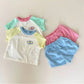 Summer Baby Short Sleeved Top Set For Boys Children And Girls - Cool Summer Threads for Tiny Trendsetters