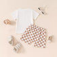 Summer Boys’ And Kids’ Popular Short Top Plaid Shorts Two-piece Set - Summer Boys’ Plaid Set for Tiny Trendsetters