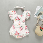 Summer Children’s Floral Girl Baby Clothing - Floral Fun for Tiny Tots in Cotton Delight