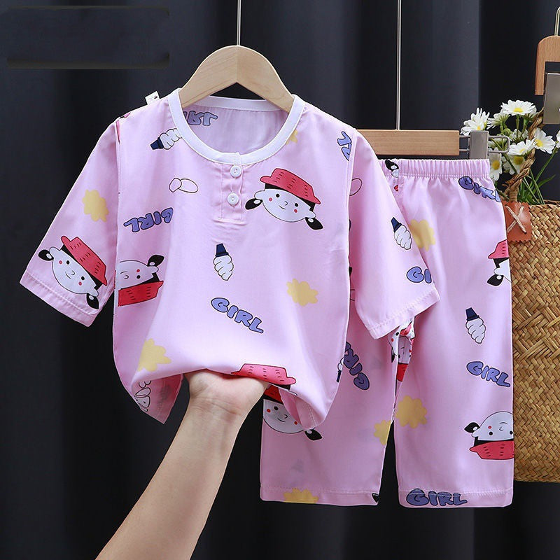 Summer Clothes Cotton Silk Air-conditioning Clothes Baby Clothes - Cool Baby Clothes to Chill in Style This Summer