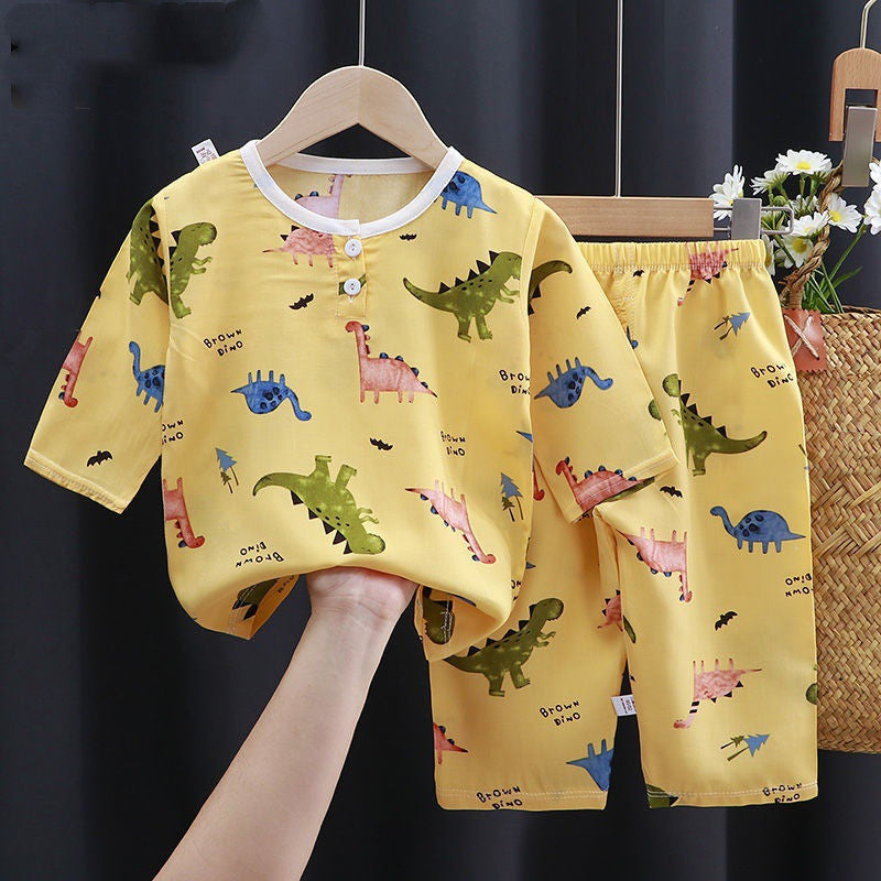 Summer Clothes Cotton Silk Air-conditioning Clothes Baby Clothes - Cool Baby Clothes to Chill in Style This Summer