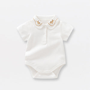White Cotton Triangle Jumpsuit for Adults and Babies in US Sizes - Baby Tiny Summer Style Icons united states chf baby