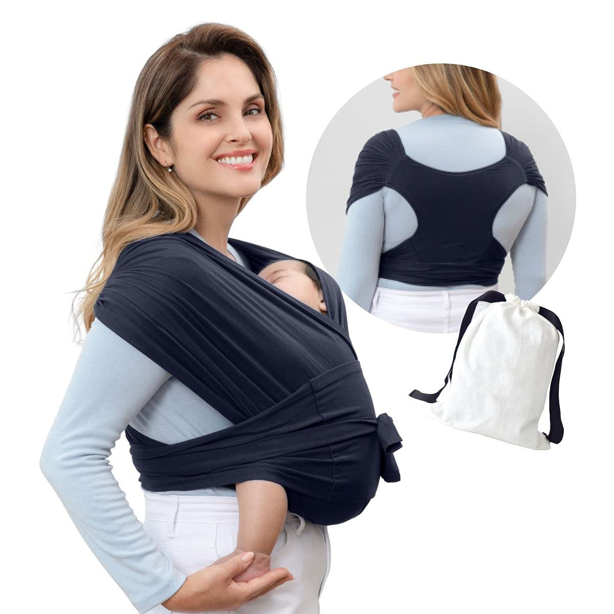 Summer Cotton Cross Simple Baby Carrier - Carry Your Baby Like a Cotton Clad Superhero