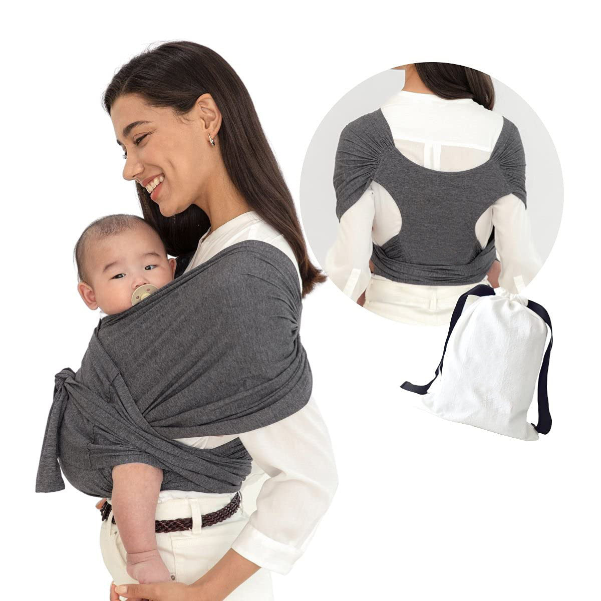 Summer Cotton Cross Simple Baby Carrier - Carry Your Baby Like a Cotton Clad Superhero