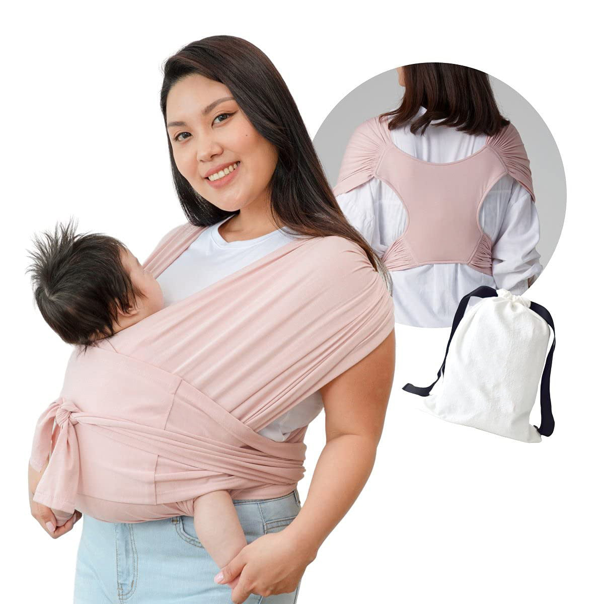 Summer Cotton Cross Simple Baby Carrier - Carry Your Baby Like a Cotton Clad Superhero