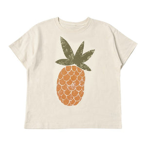 Cute Korean Style Short Sleeve Cotton T-Shirt with Fruit Pattern for Men Women - Fruitastic Fun Tiny Trendsetters