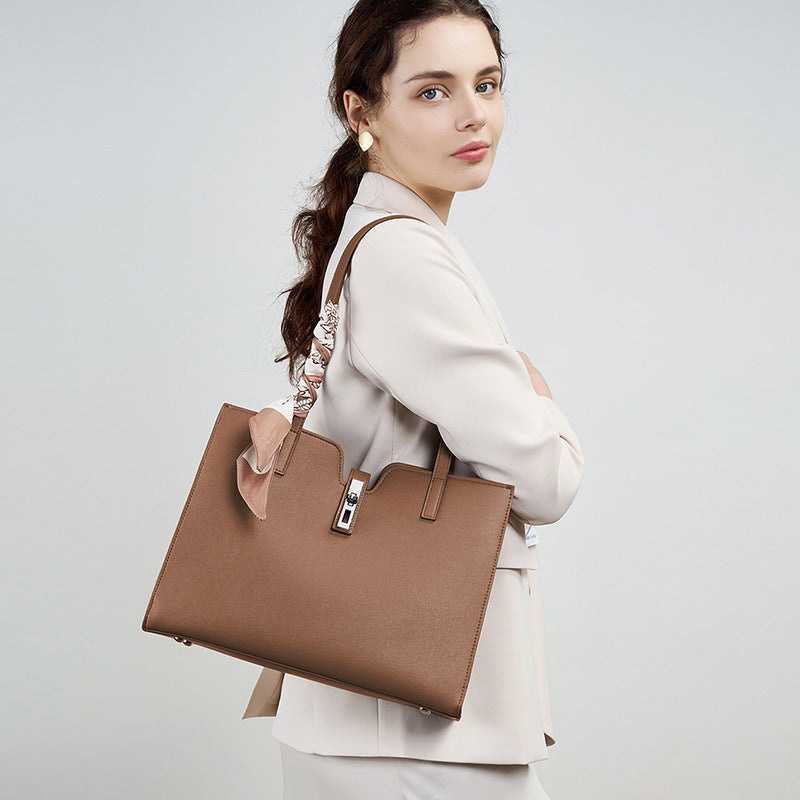 Summer Cowhide Tote for Casual Commuter and Daily - Teleplus summer cowhide tote casual commuter bag