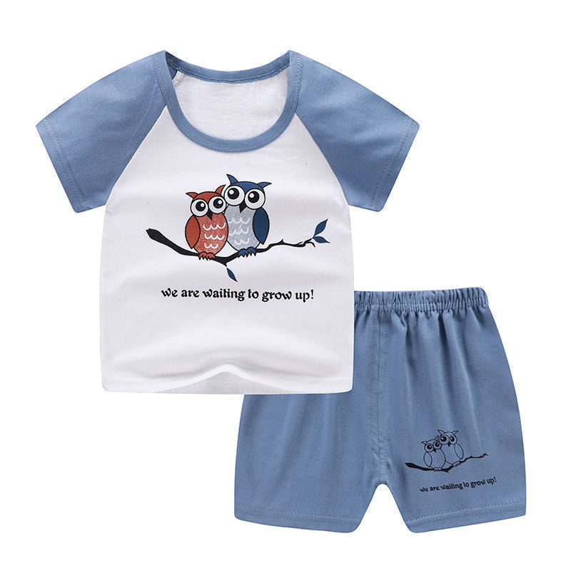 Summer Infant Newborn Baby Boy Clothes Children Clothing Set for Girls Kids T-Shirt Shorts 2PCS Outfits Cotton Casual