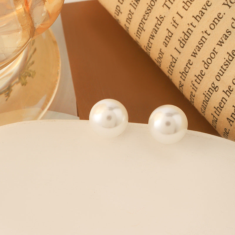 Summer Korean Simple Retro 925 Silver Needle Pearl Earrings - Pearl Earrings That Make Summer Sizzle with Style