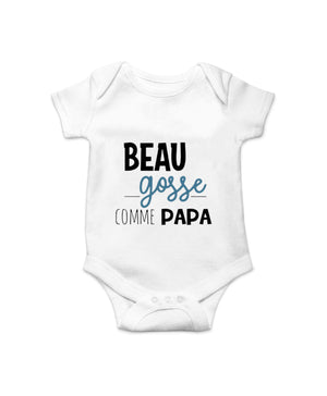 United States Modal Short Sleeve Baby Bodysuit for 0-24 Months - Cute Romper Tiny Summer Adventures united states chf