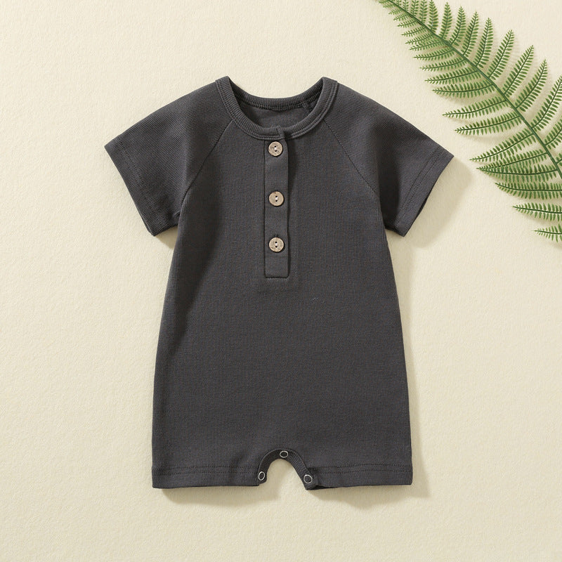 Summer Short-sleeved Baby Fart Jacket - Summer Short-sleeved Baby Fart Jacket in Cotton