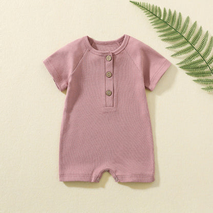 Summer Short-sleeved Baby Fart Jacket - Summer Short-sleeved Baby Fart Jacket in Cotton