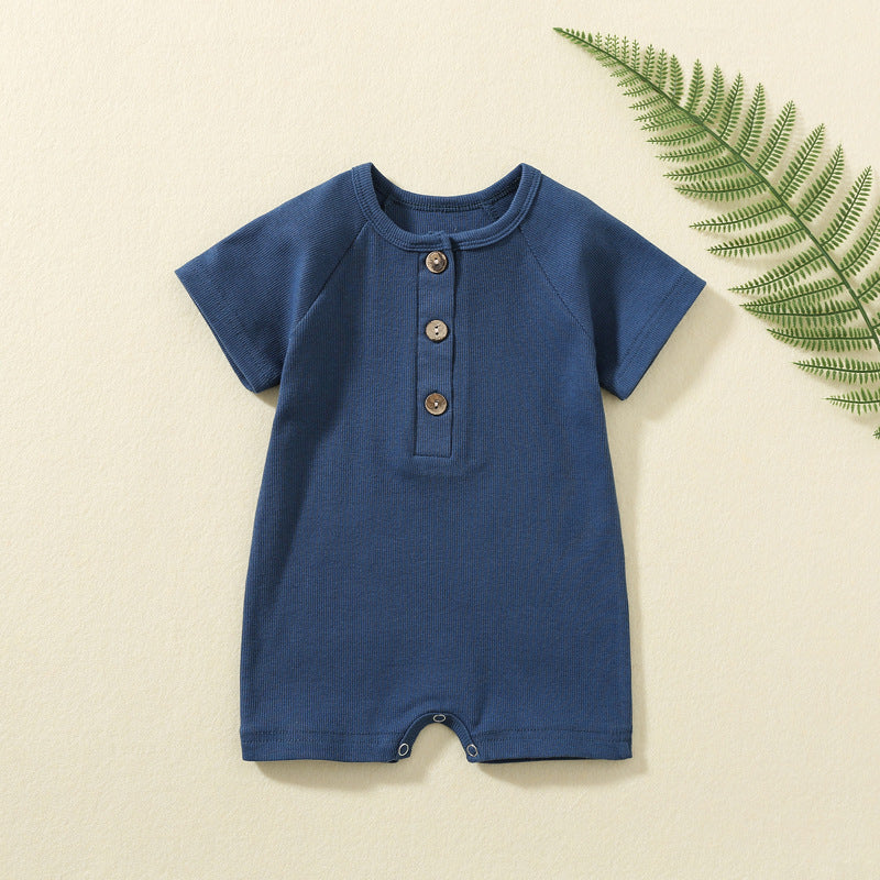 Summer Short-sleeved Baby Fart Jacket - Summer Short-sleeved Baby Fart Jacket in Cotton