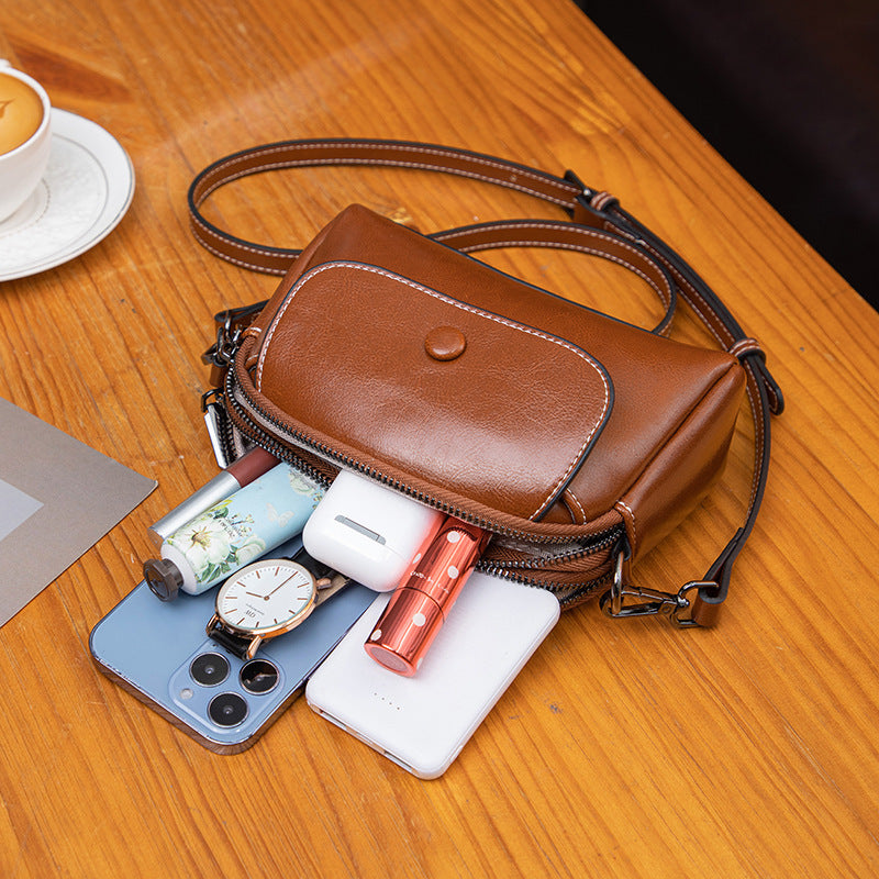 Summer Simplicity Shoulder Mini Bag with Leather Lining and Multiple Pockets - Teleplus for Wholesale foreign trade