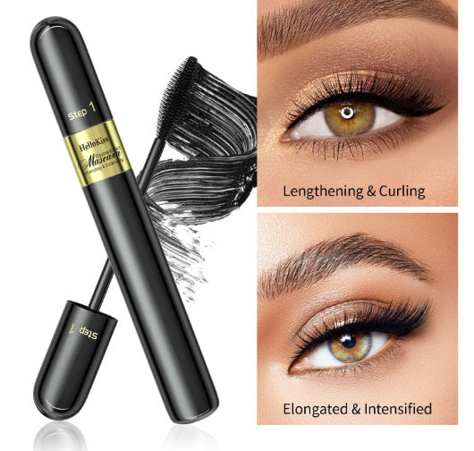 Sunflower Double Effect Waterproof Mascara for Long Thick Curling Lashes - Teleplus sunflower double effect waterproof