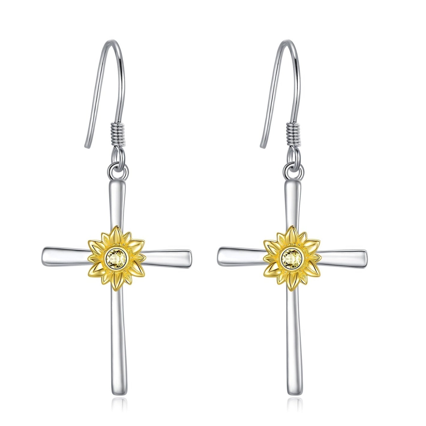 Sunflower Earrings Unique Jewelry with Sun Symbol for Positive Energy in the United States - Brighten Your Day united