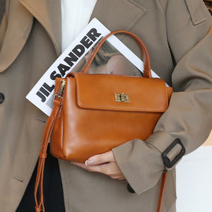 Sunset Yellow Polyester Cotton Shoulder Bag with Leather Details for United States - Teleplus united states chf