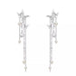 Super Fairy Asterism Pearl Tassel Earrings Long Light Luxury - Dazzle Like a Fairy in Super Pearl Tassel Earrings