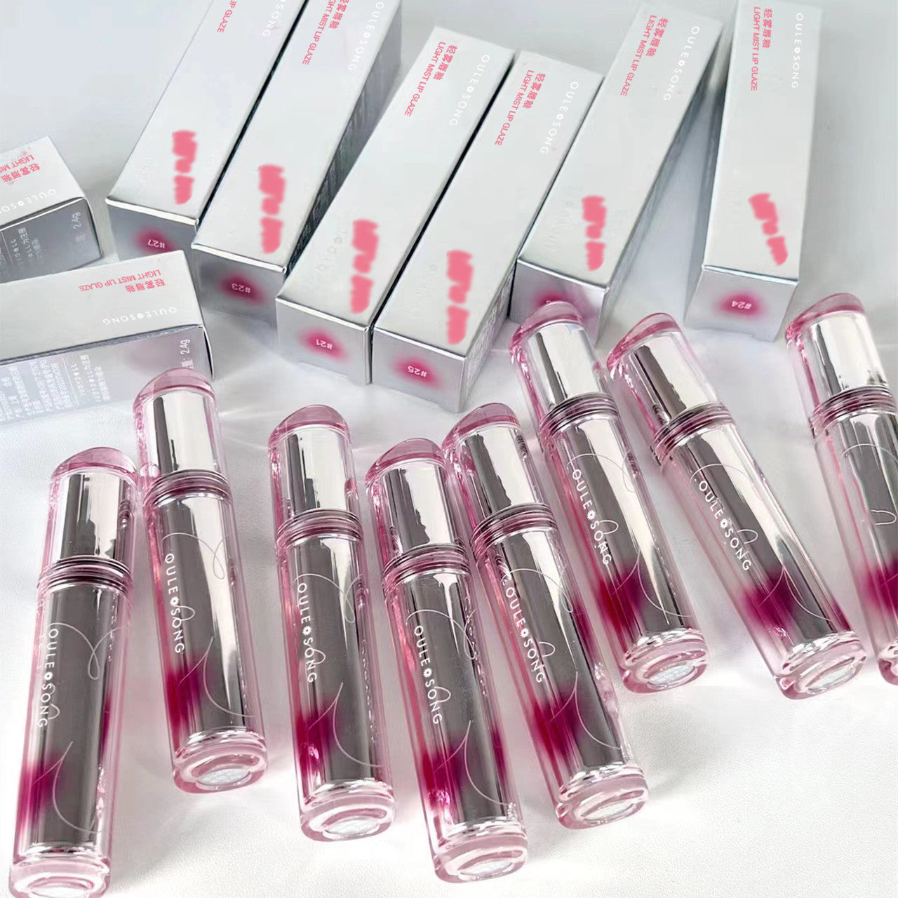 Sweetheart Lip Lacquer Set for Complexion Enhancement and Skin Dry Care - sweetheart lip lacquer white