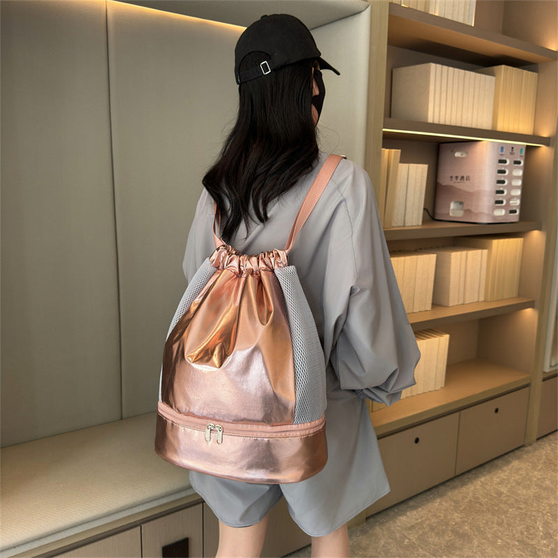 Swimming Storage Bag for Wet and Dry Items with Breathable Fabric - fitness dry wet separation swimming storage bag