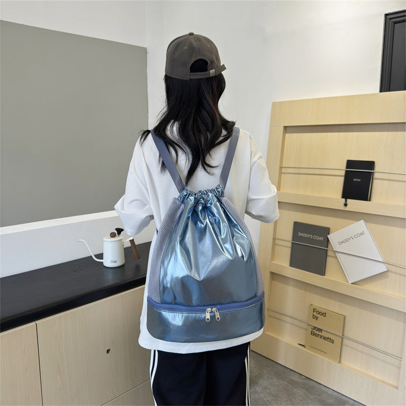 Swimming Storage Bag for Wet and Dry Items with Breathable Fabric - fitness dry wet separation swimming storage bag