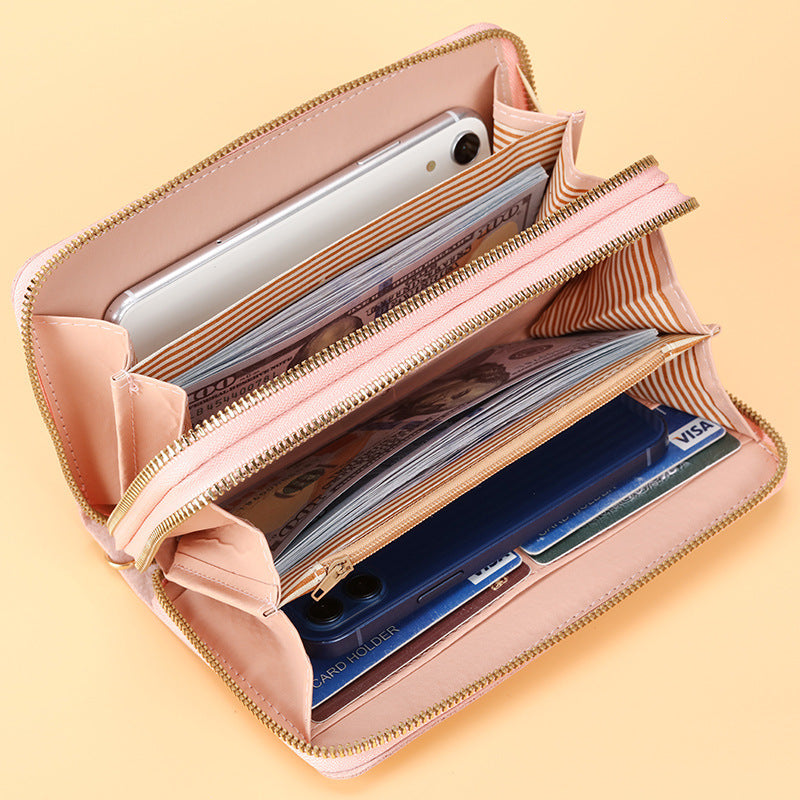 Synthetic Leather Wallet in Multiple Colors with Card Slots and Compact Design