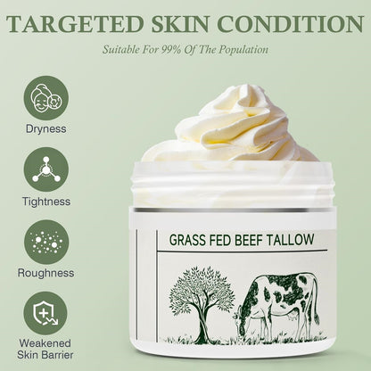 Tallow Skin Moisturizing Cream for Nourishing and Soothing Care 50g - tallow skin moisturizing soothing nourishing cream
