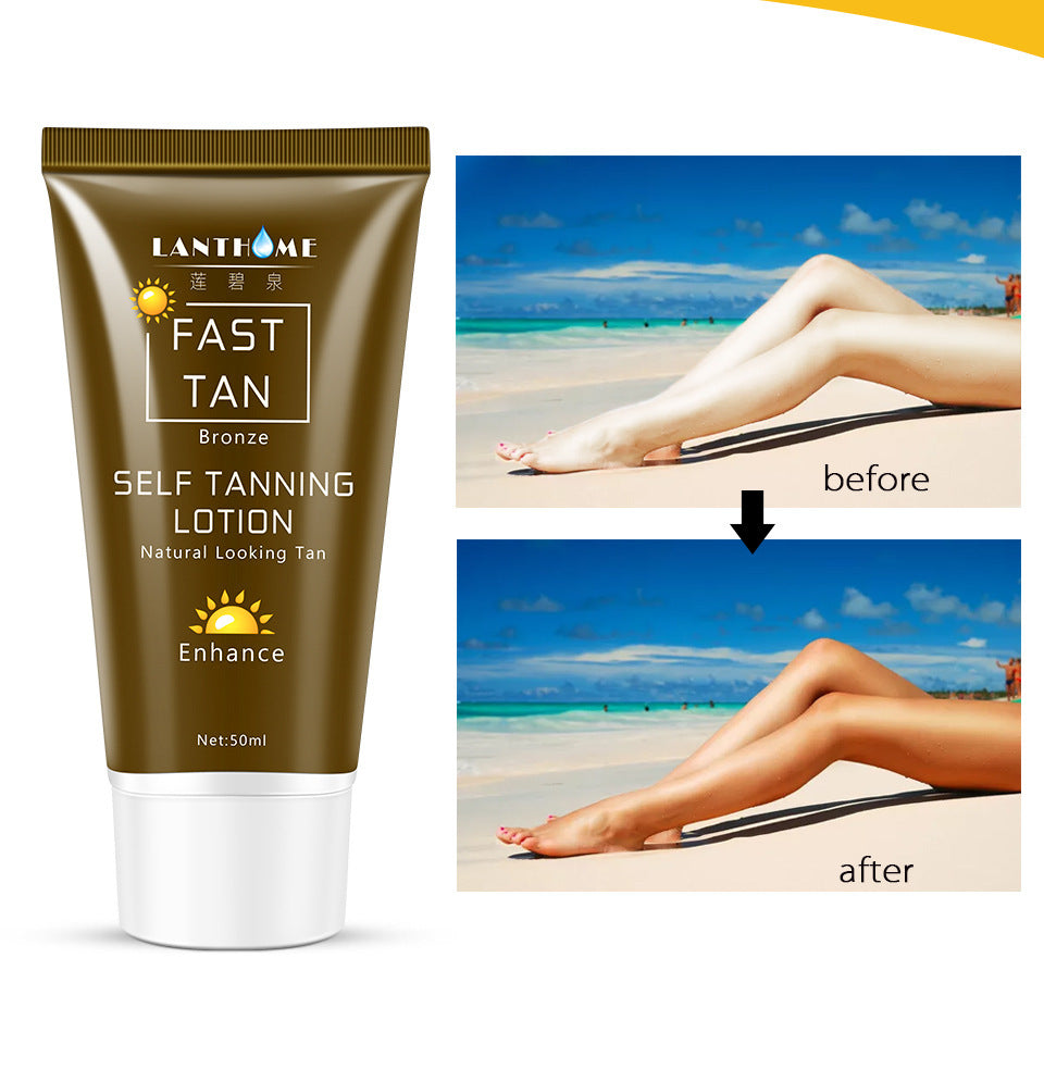 Tanning Cream for Body 50ml Hydrating Self Tan Lotion - Teleplus tanning cream body lotion