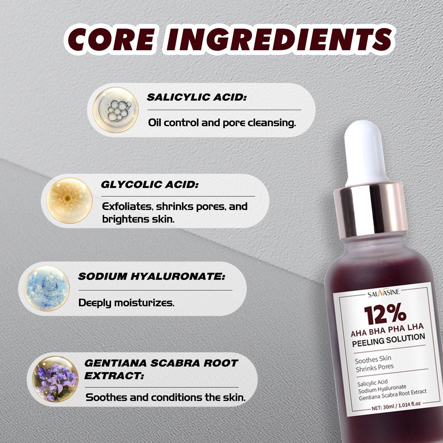 Tartaric Acid Salicylate Facial Essence for Soothing and Clear Skin - Teleplus tartaric acid salicylate soothes skin