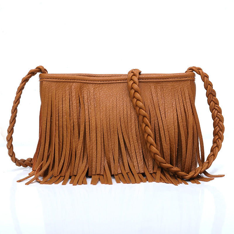 Tassel Bag Shoulder Crossbody for Women in Solid Colors - Teleplus tassel bag shoulder crossbody