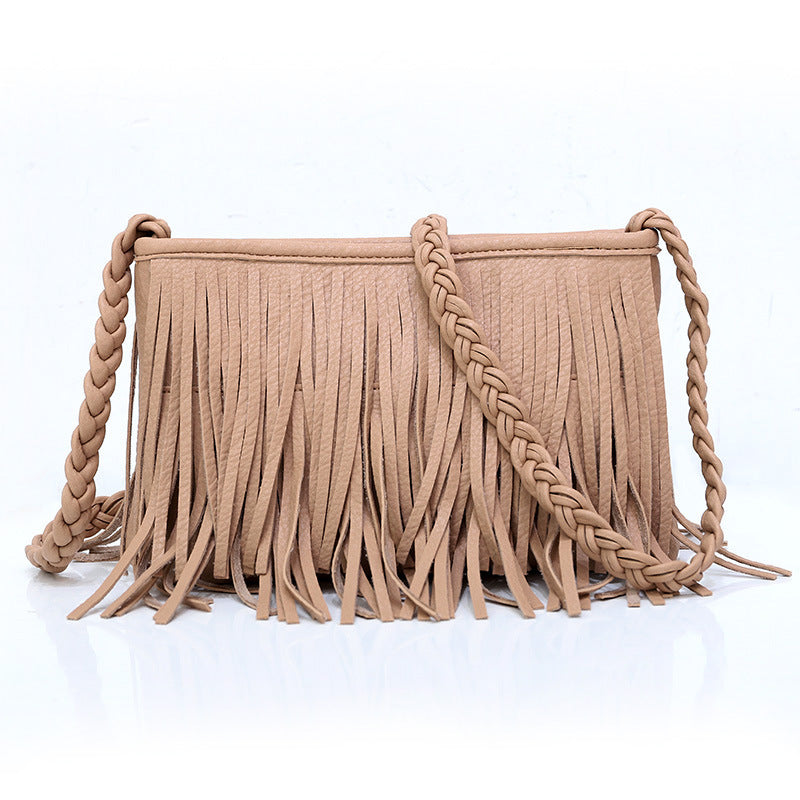 Tassel Bag Shoulder Crossbody for Women in Solid Colors - Teleplus tassel bag shoulder crossbody