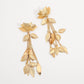 Tassel Metal Lotus Exaggerated Earrings - Tassel Metal Lotus Earrings for Dramatic Ears