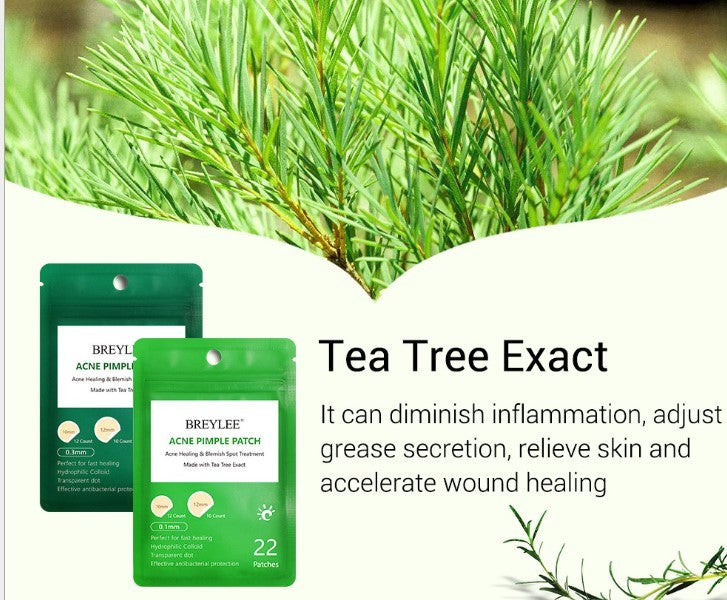 Tea Tree Acne Patch Fades Acne Marks and Ultra-thin - Tea Tree Acne Patch for Sneaky Clear Skin Magic