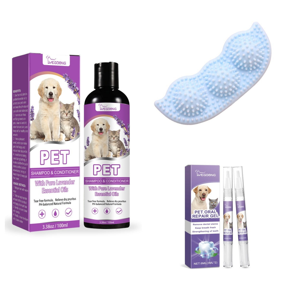 Teeth Cleaning Dog Toy Natural Rubber Durable Chew for Puppies - Teleplus dog toy teeth cleaning